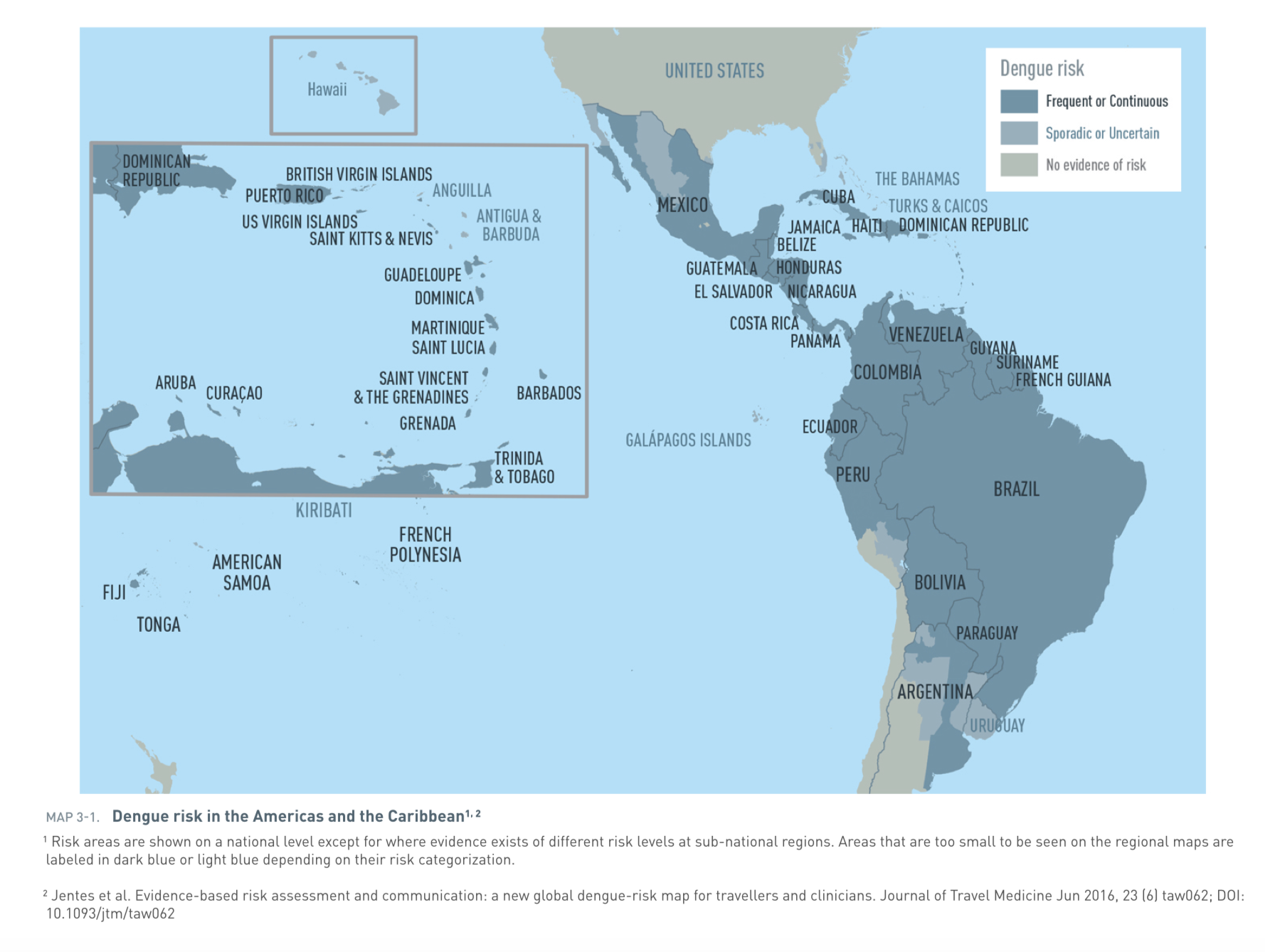 map of dengue